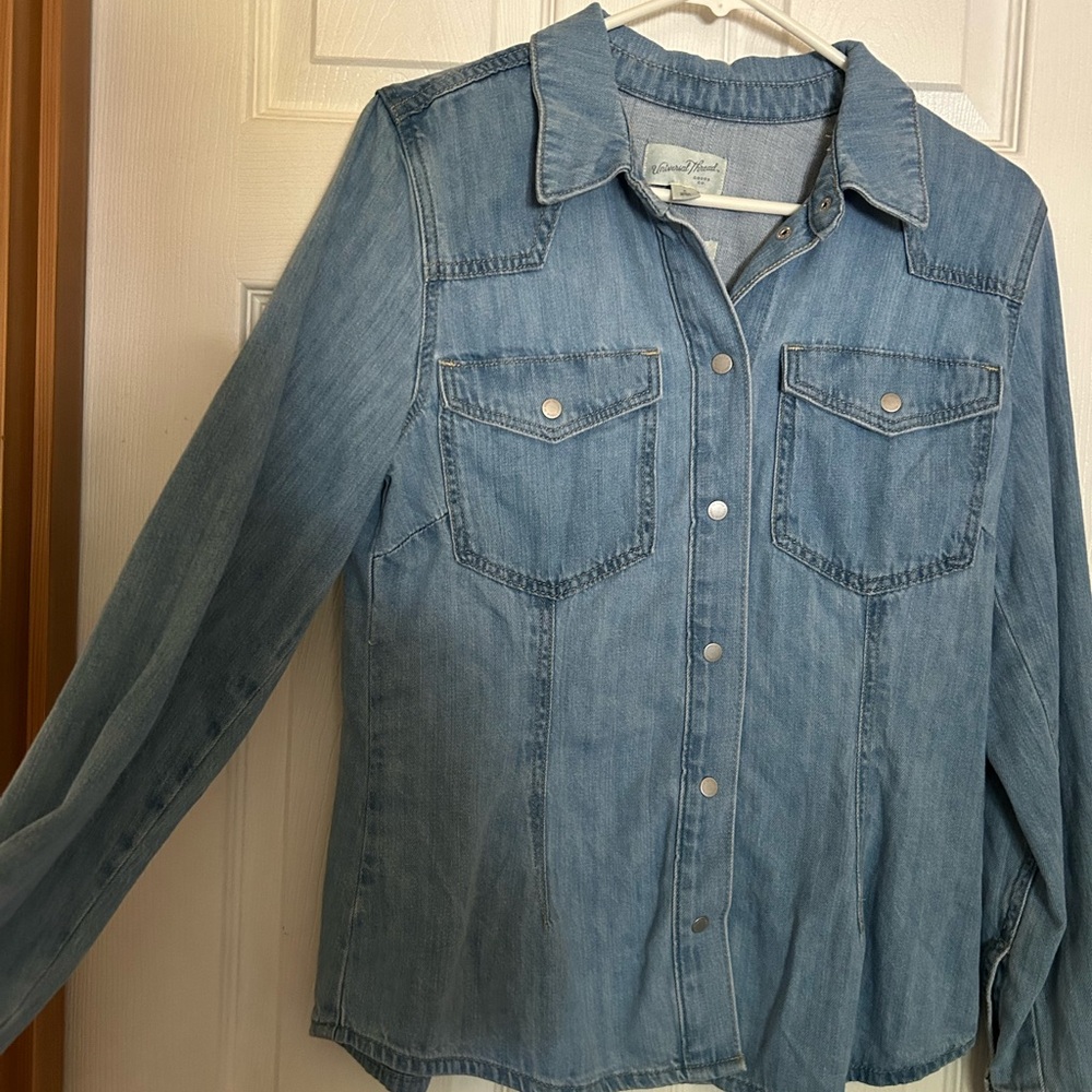 Denim Button Down Shirt - Picture 7 of 7